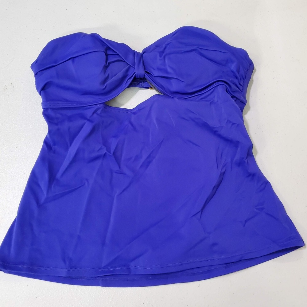 Victoria's Secret Women Swimwear 34C Purple Tankini Bandeau Multiway NO STRAPS